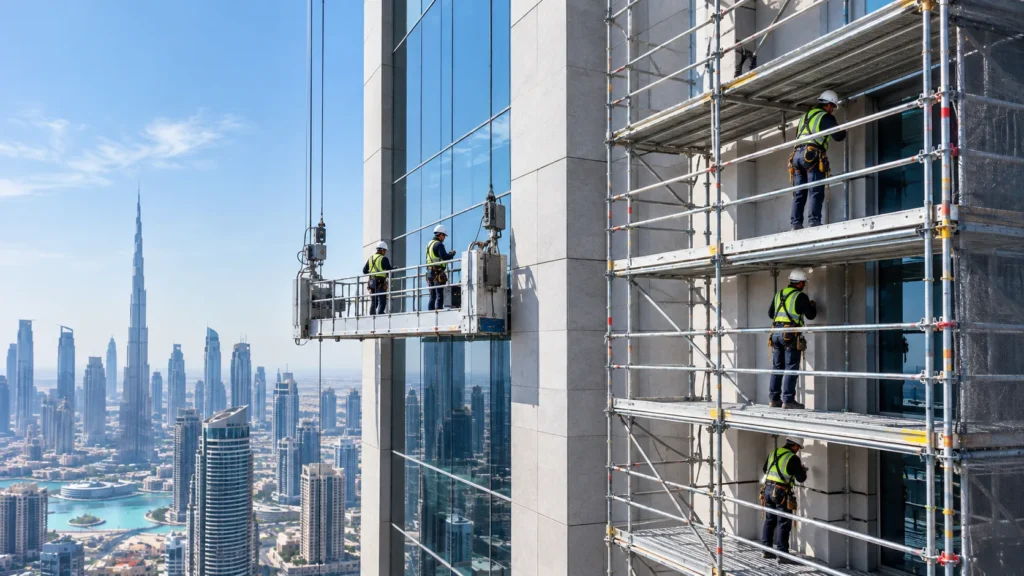 Drone vs Rope Access vs BMU vs Scaffolding: Which Is Best for Dubai High-Rise Façade Inspection?